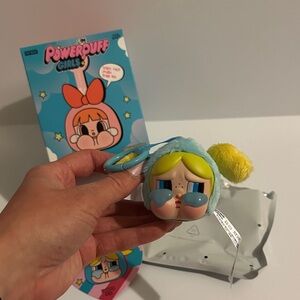Powderpuff Girls Cry Baby Popmart Bubbles Plush Key Chain